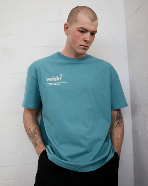 SYNDICATE BOX FIT TEE - DUSK BLUE