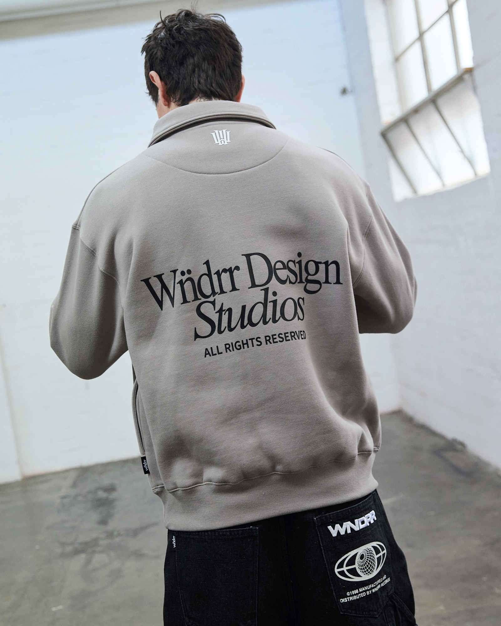 ATELIER RUGBY SWEAT - MOON GREY