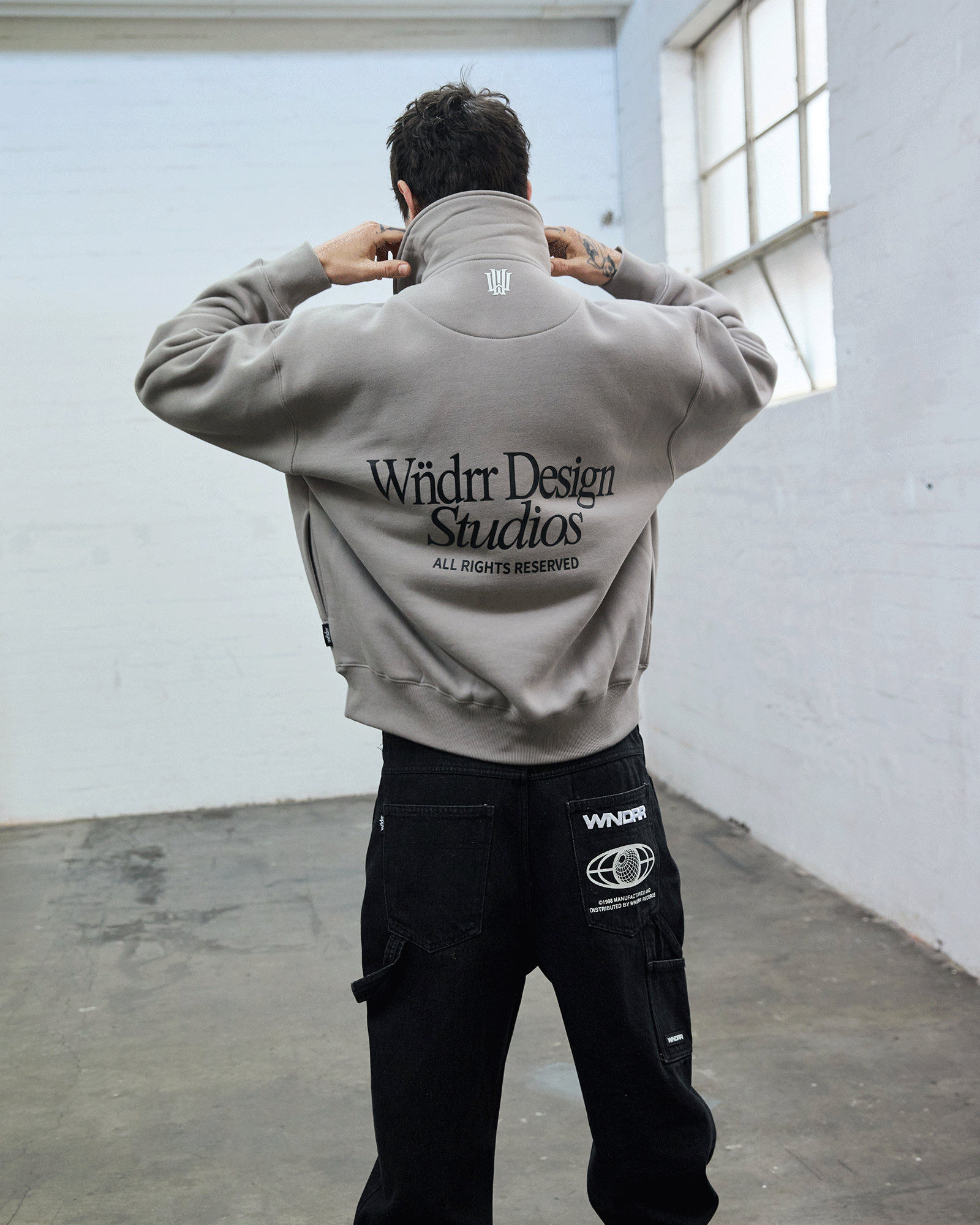 ATELIER RUGBY SWEAT - MOON GREY
