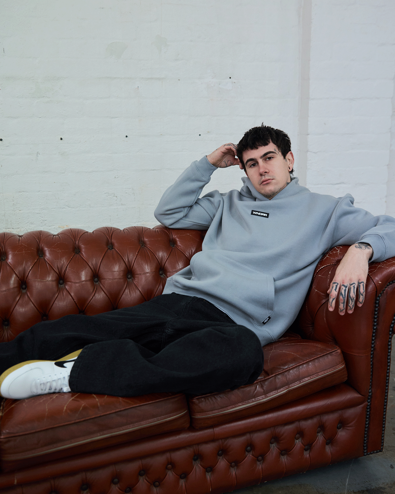 HEX HOOD SWEAT - CEMENT GREY