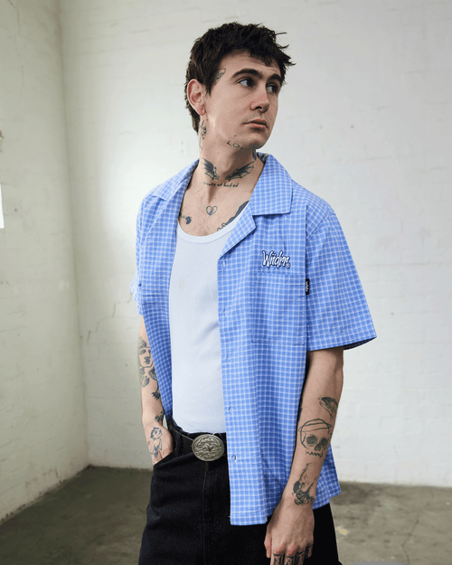 STARTER S/S SHIRT - BLUE/WHITE
