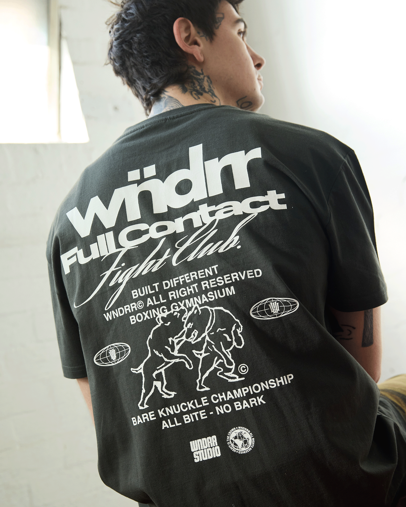 FULL CONTACT BOX FIT TEE - INK