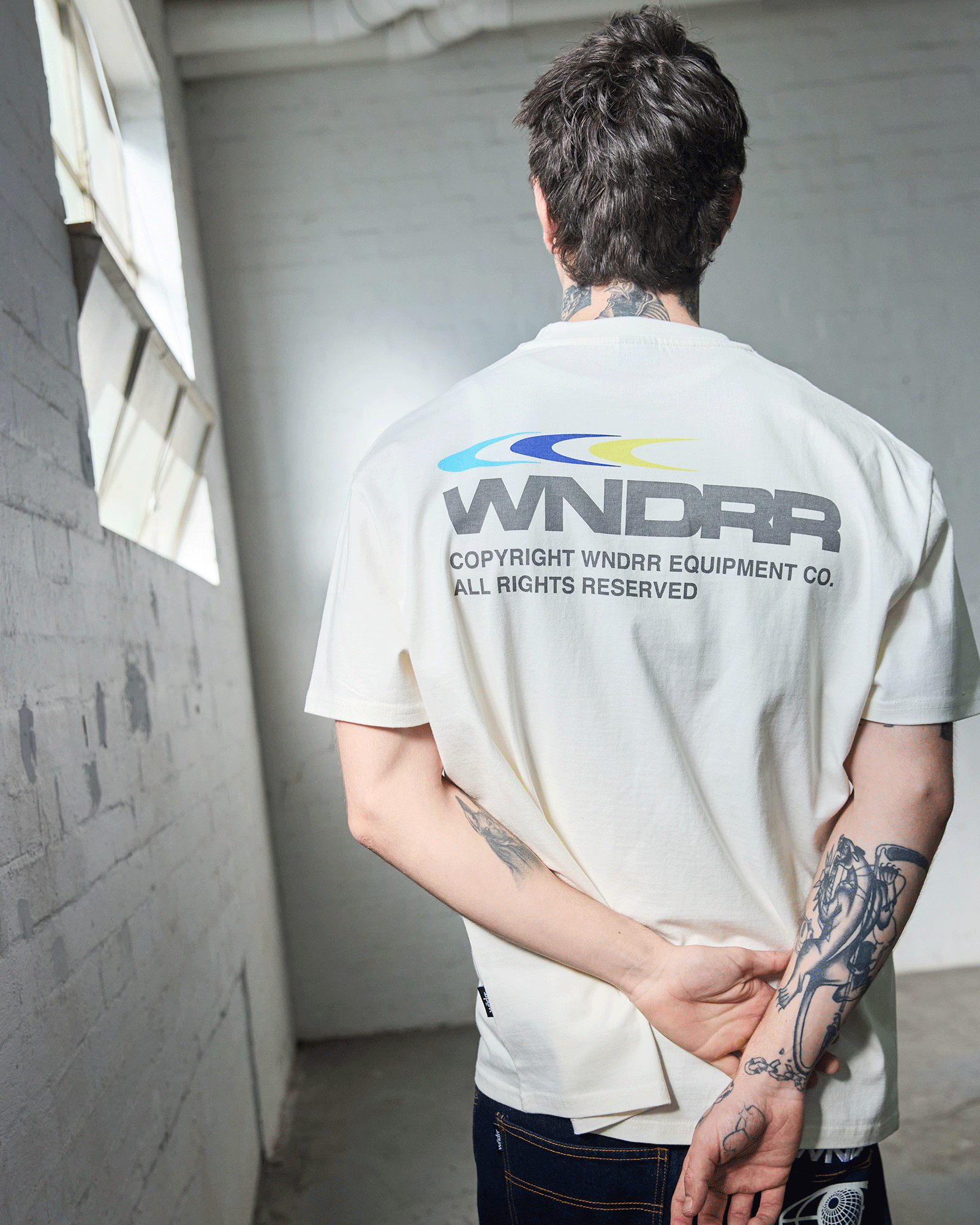 TRIAD BOX FIT TEE - OFF WHITE