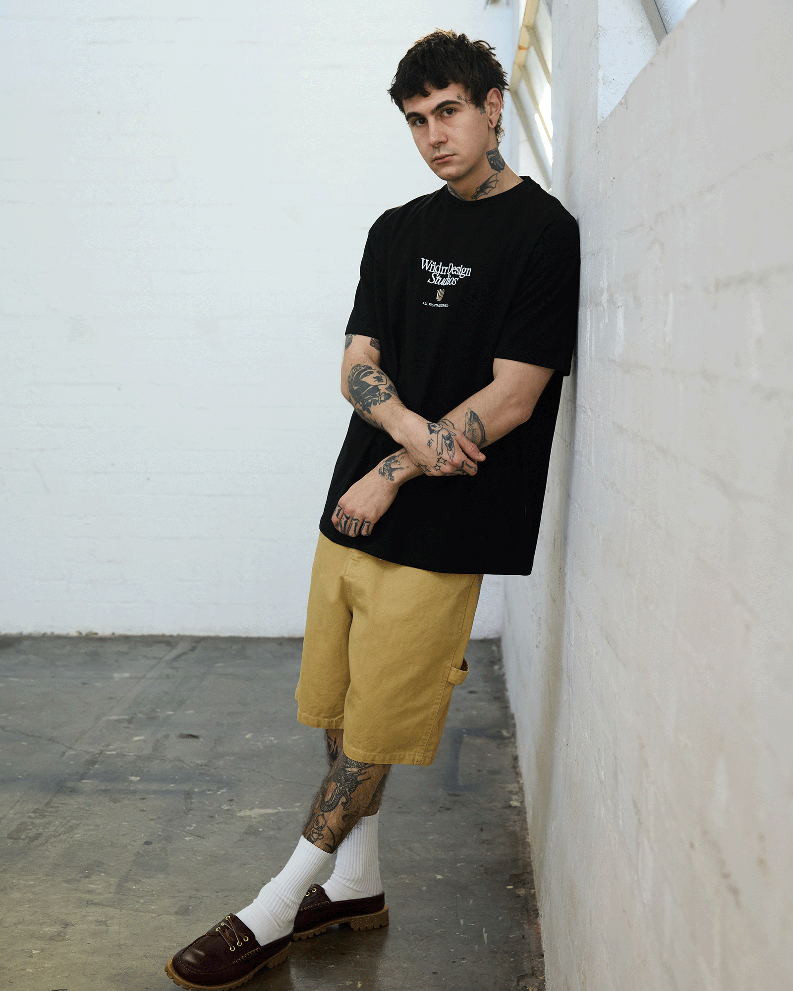 ATELIER BOX FIT TEE - BLACK