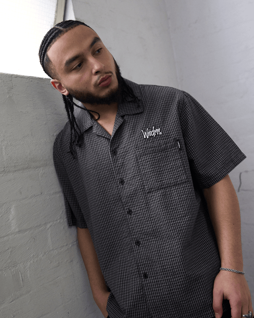 STARTER S/S SHIRT - BLACK/WHITE