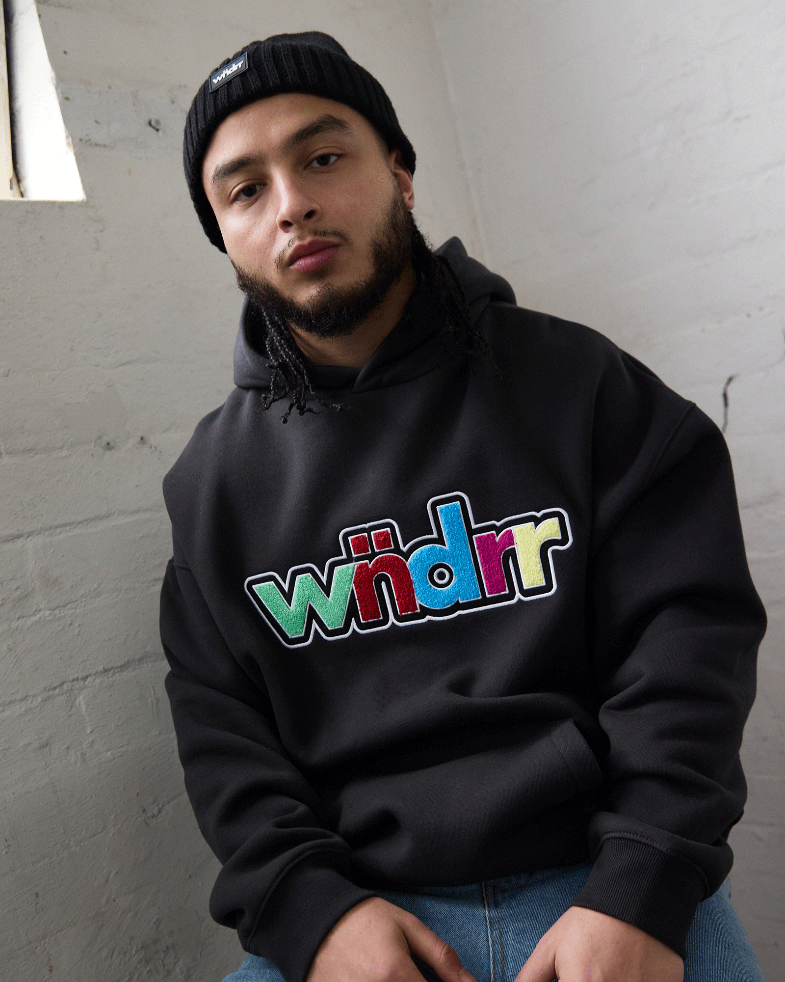 TINT HOOD SWEAT - FADED BLACK