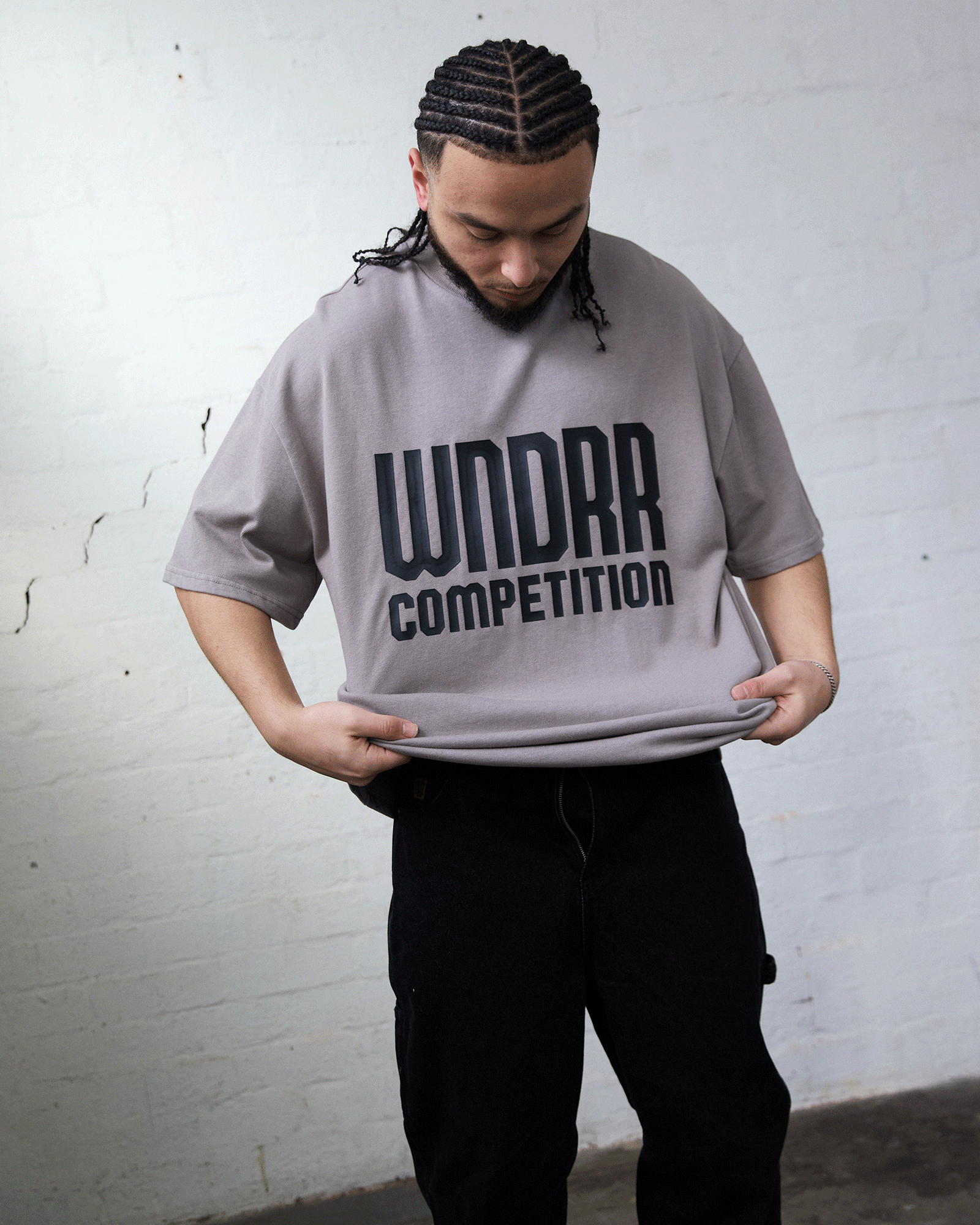 FUNDAMENTAL HEAVY WEIGHT TEE - MOON GREY