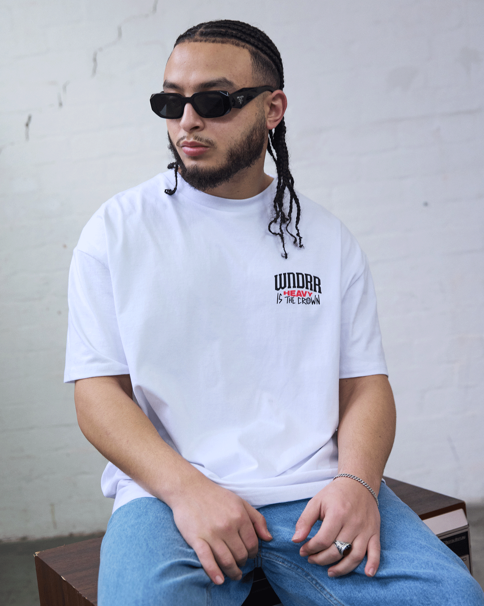 PLEDGE BOX FIT TEE - WHITE
