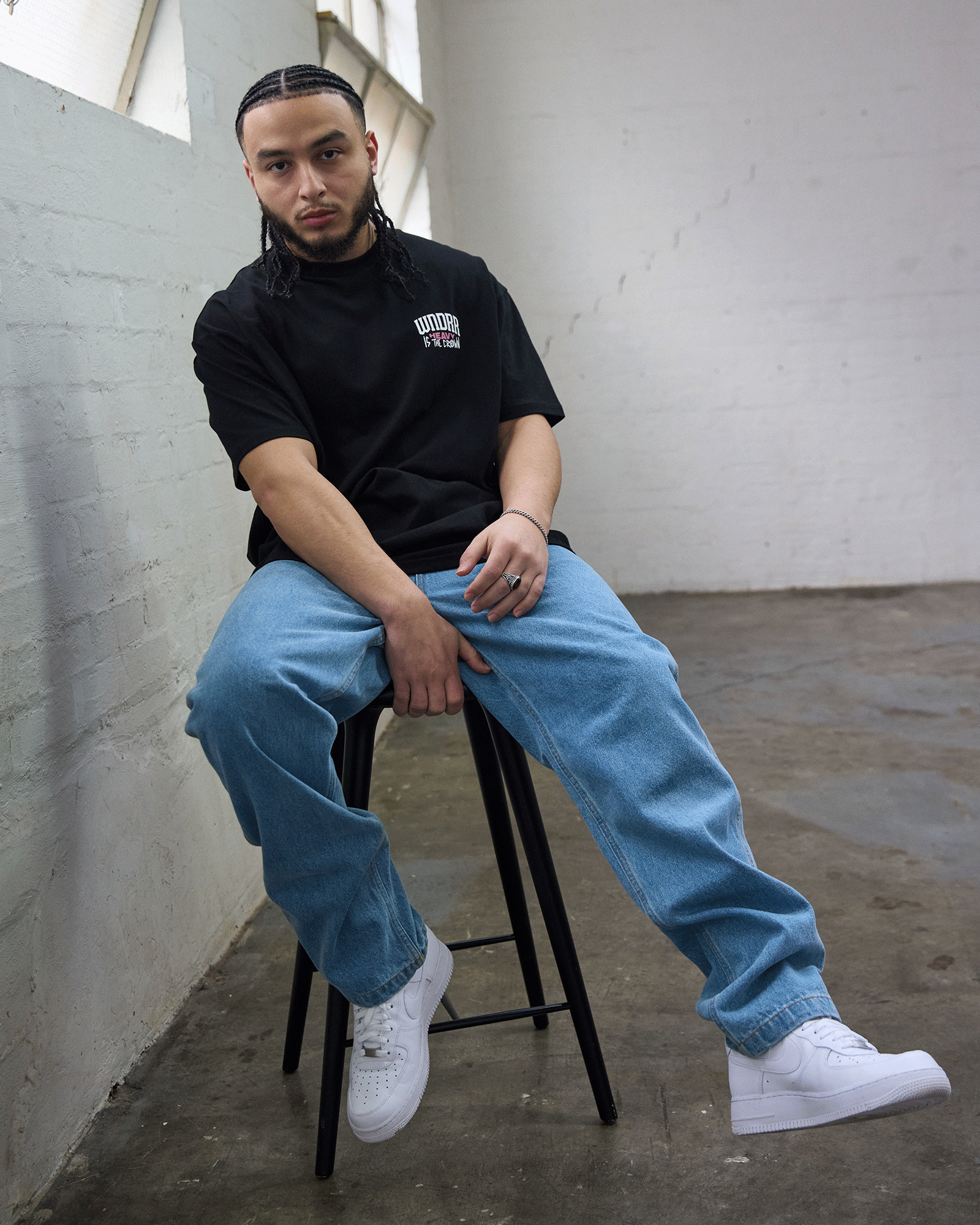 PLEDGE BOX FIT TEE - BLACK