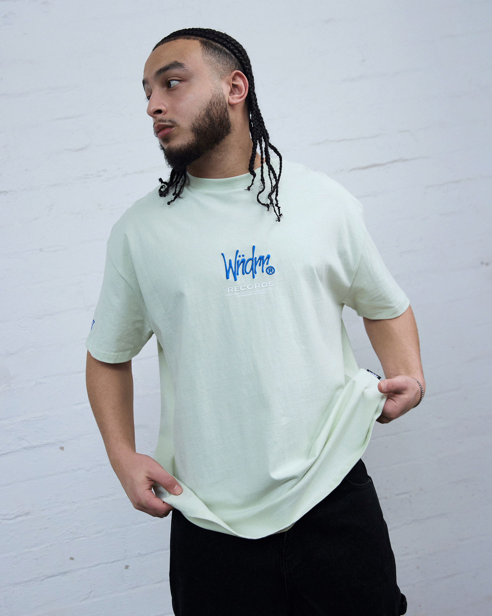 ATLANTIC BOX FIT TEE - AURA GREEN