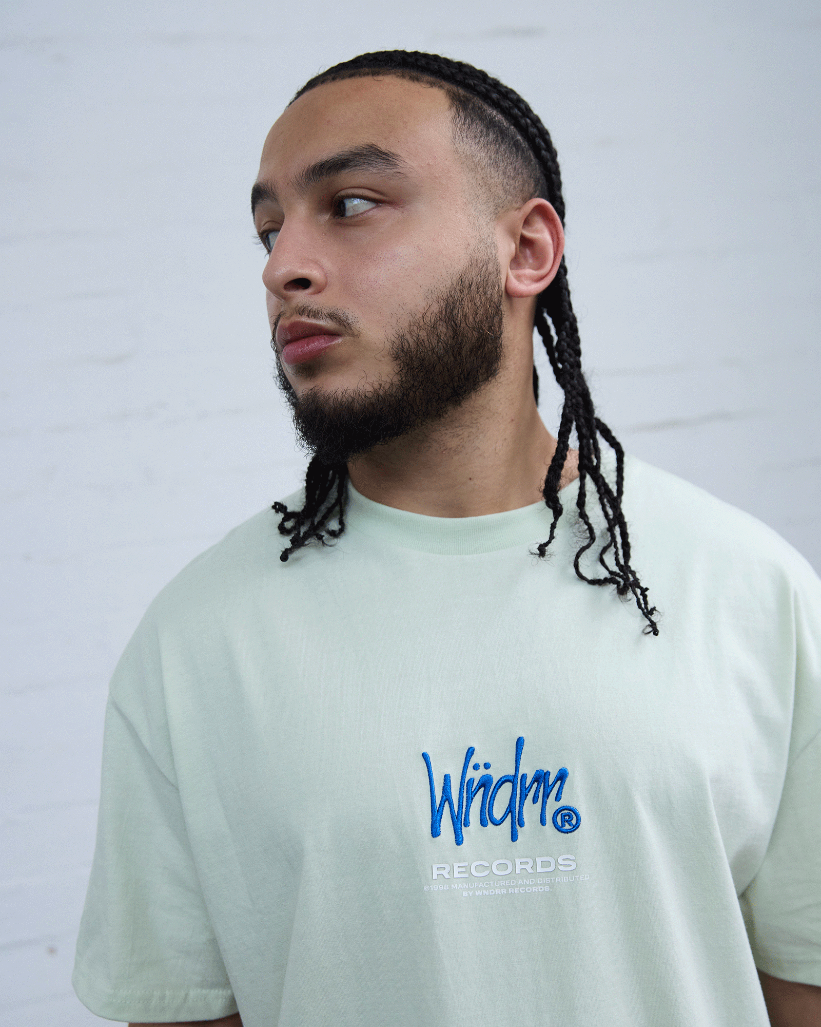 ATLANTIC BOX FIT TEE - AURA GREEN
