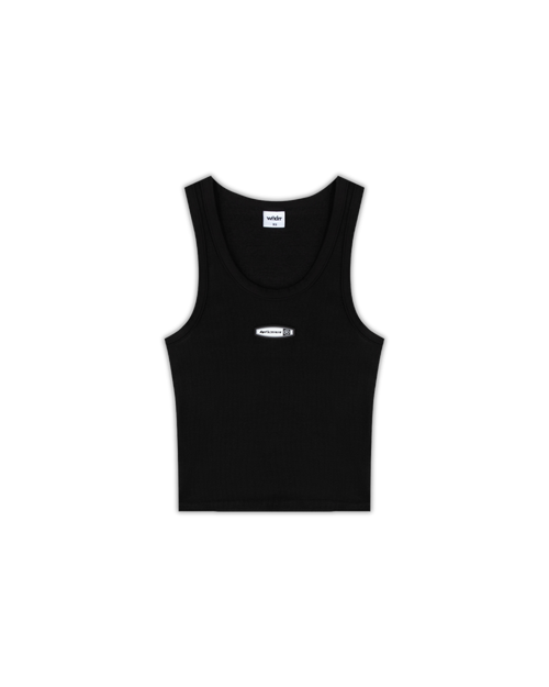 ROTHMAN RIB TANK TOP - BLACK