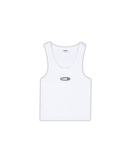 ROTHMAN RIB TANK TOP - WHITE