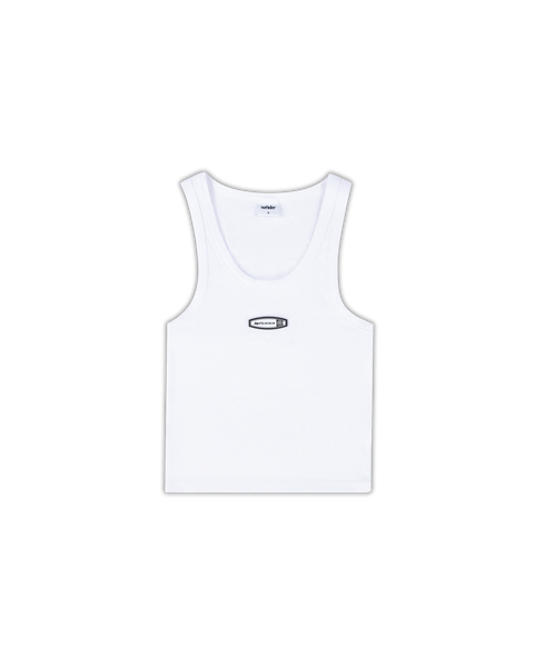 WOMENS ROTHMAN RIB TANK TOP - WHITE