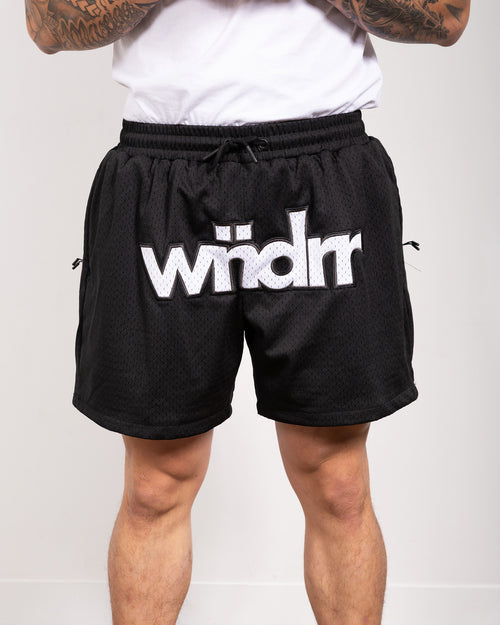 ACCENT MESH SHORT - BLACK