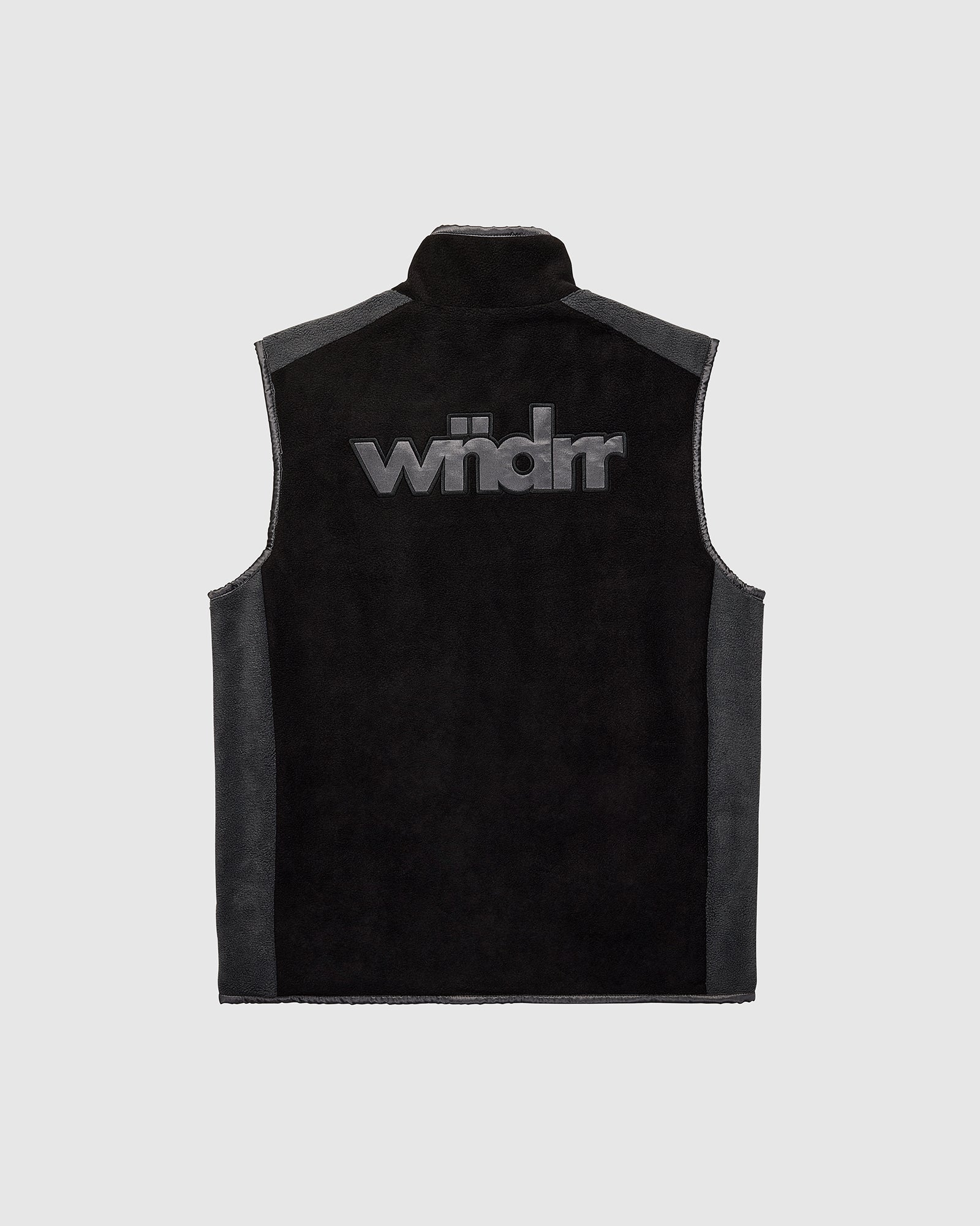 ACCENT POLAR FLEECE VEST - BLACK/GREY