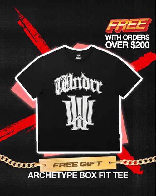 ARCHETYPE BOX FIT TEE - BLACK