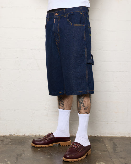 BOOSTER DENIM SHORT - WASHED INDIGO