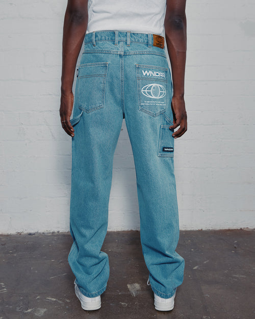 BOOSTER CARPENTER JEAN - WASHED BLUE