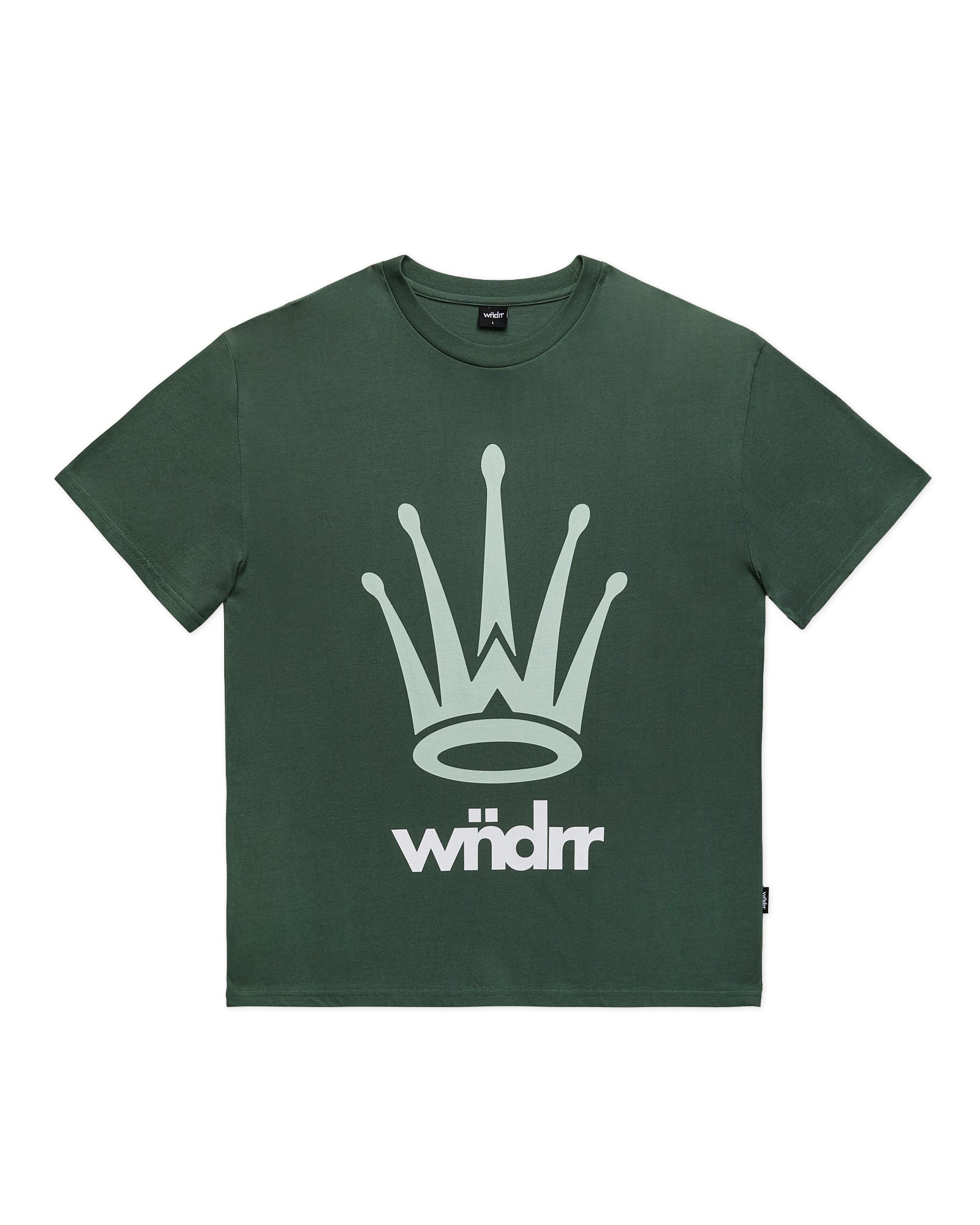 CREST BOX FIT TEE - DARK GREEN