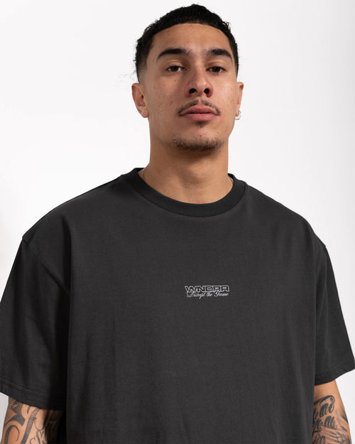 FACTION BOX FIT TEE - FADED BLACK