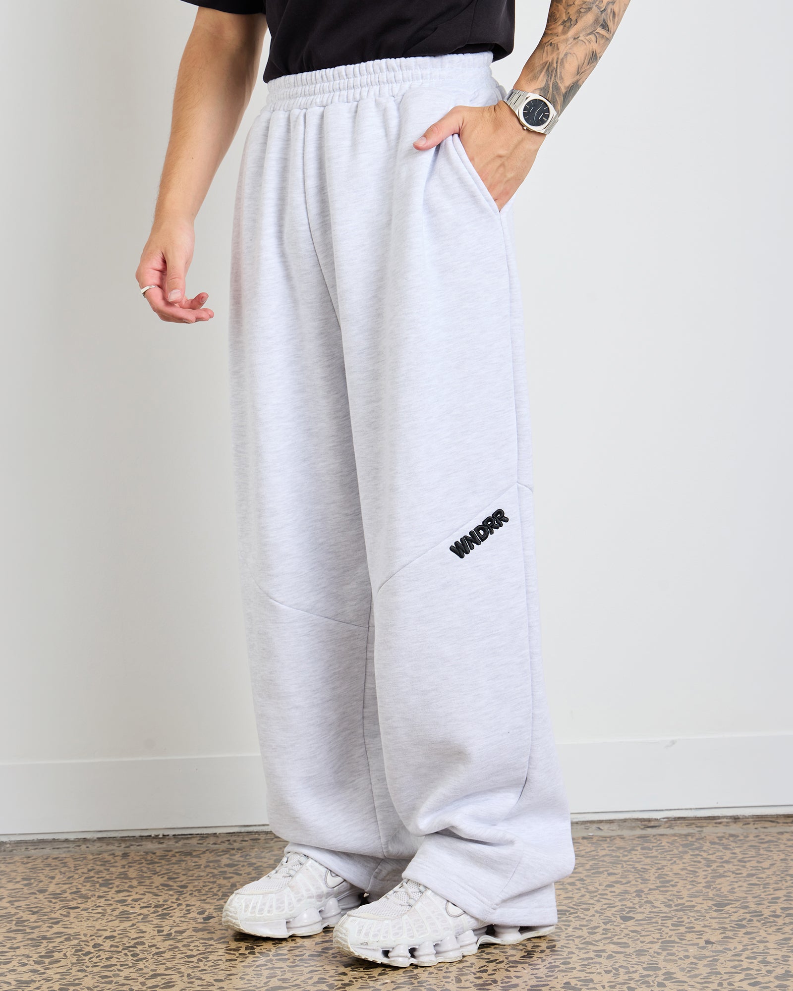 HALO JUMBO TRACKPANT - WHITE MARLE