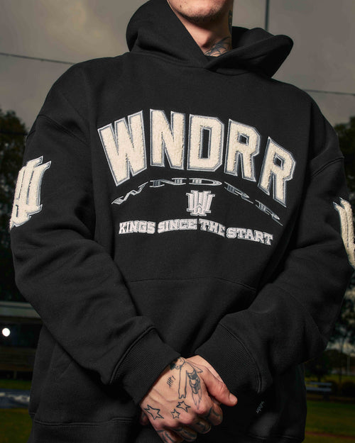 INSTITUTE HOOD SWEAT - BLACK