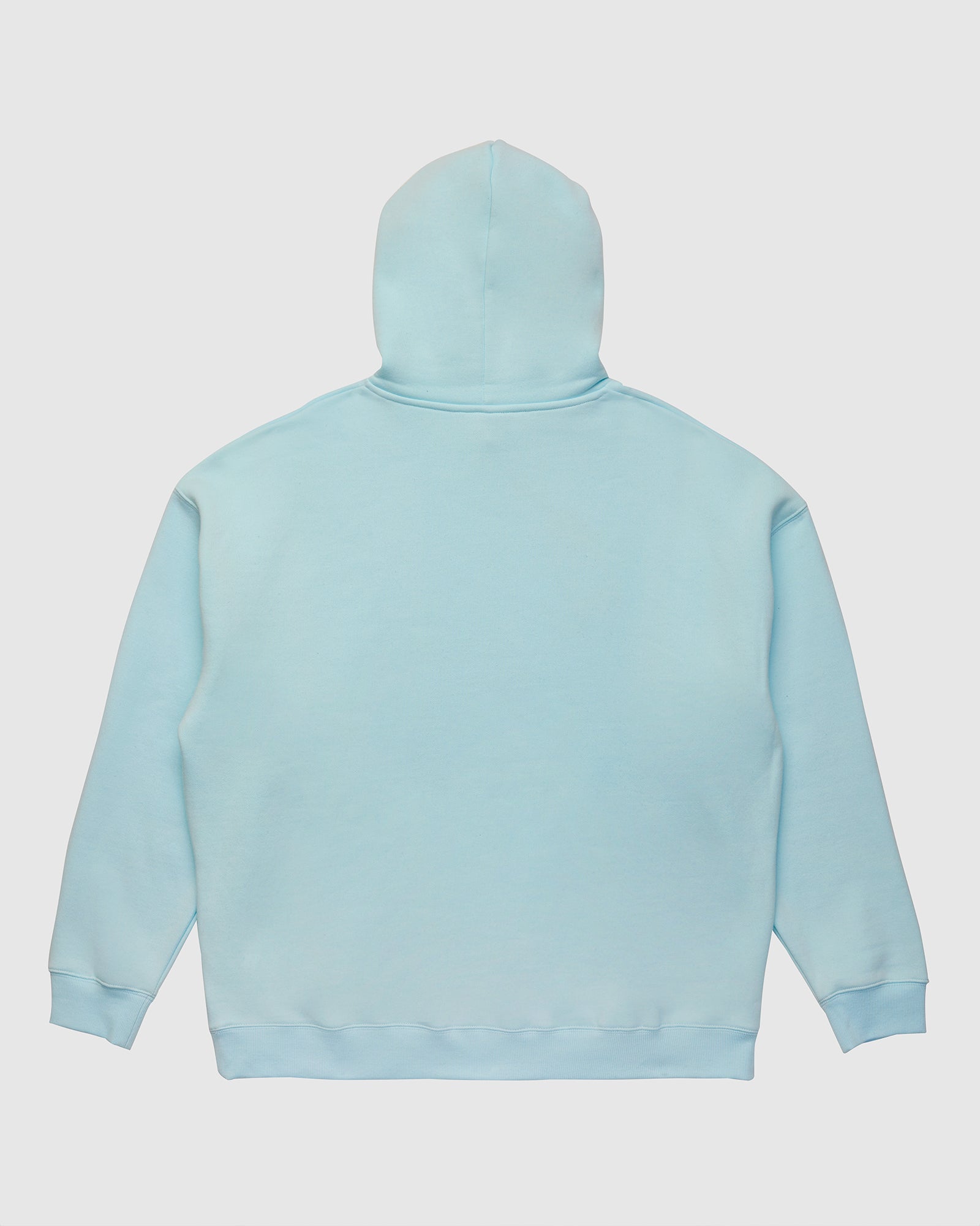 MOTIF HOOD SWEAT - BABY BLUE