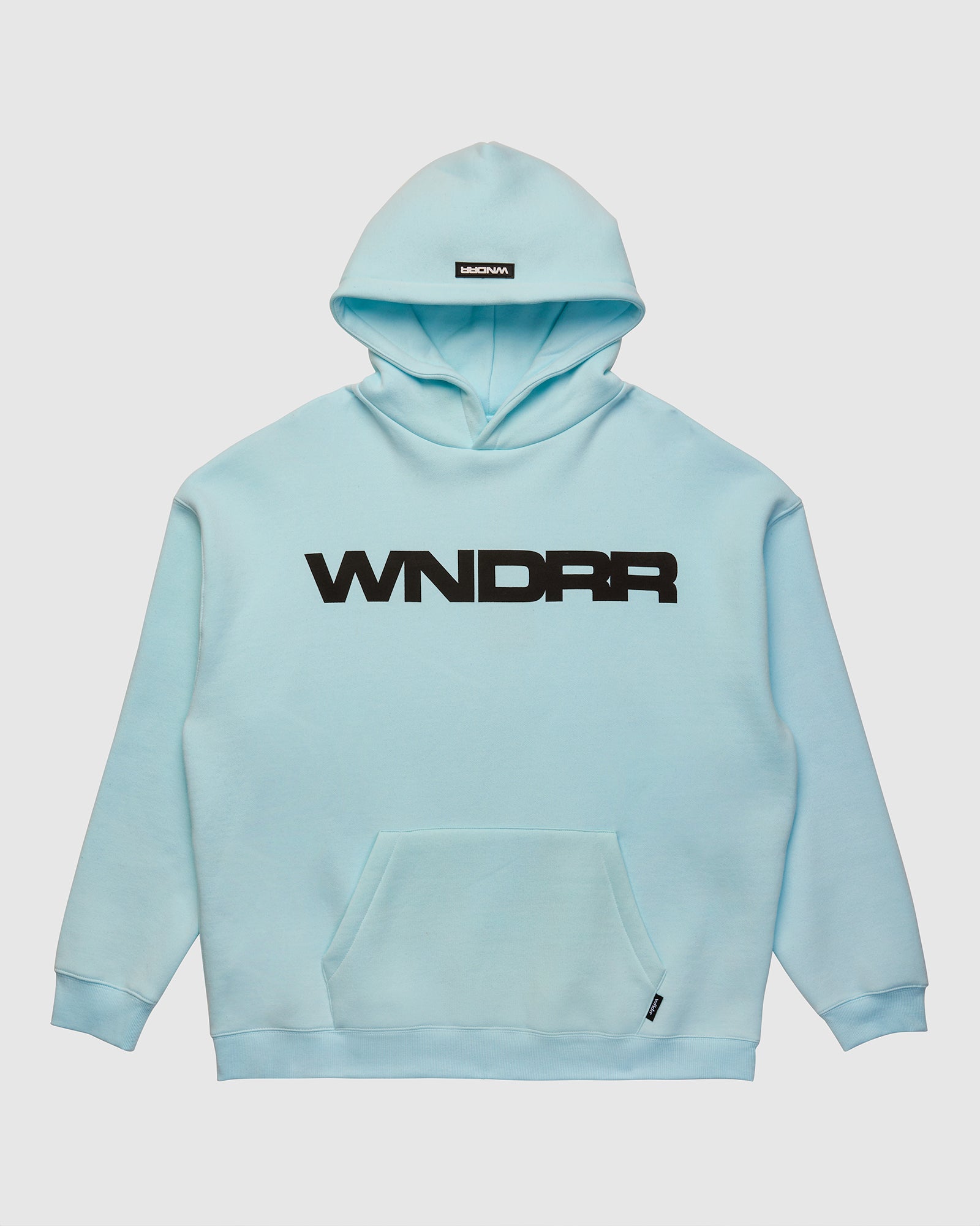 MOTIF HOOD SWEAT - BABY BLUE