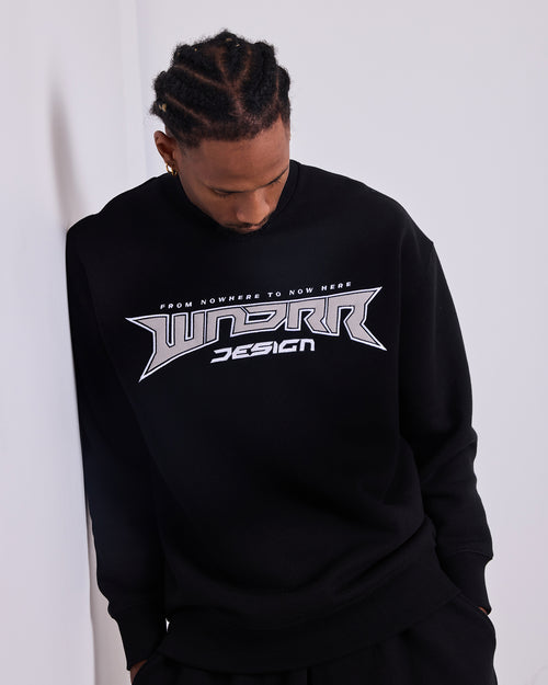 PULSE CREW SWEAT - BLACK