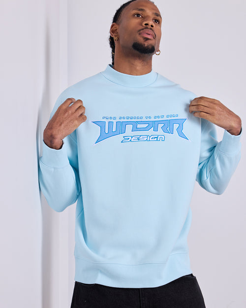 PULSE CREW SWEAT - BABY BLUE