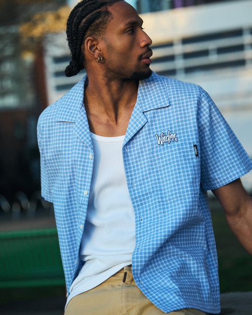 STARTER S/S SHIRT - BLUE/WHITE