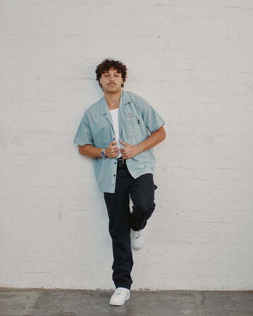 STARTER S/S SHIRT - TEAL BLUE