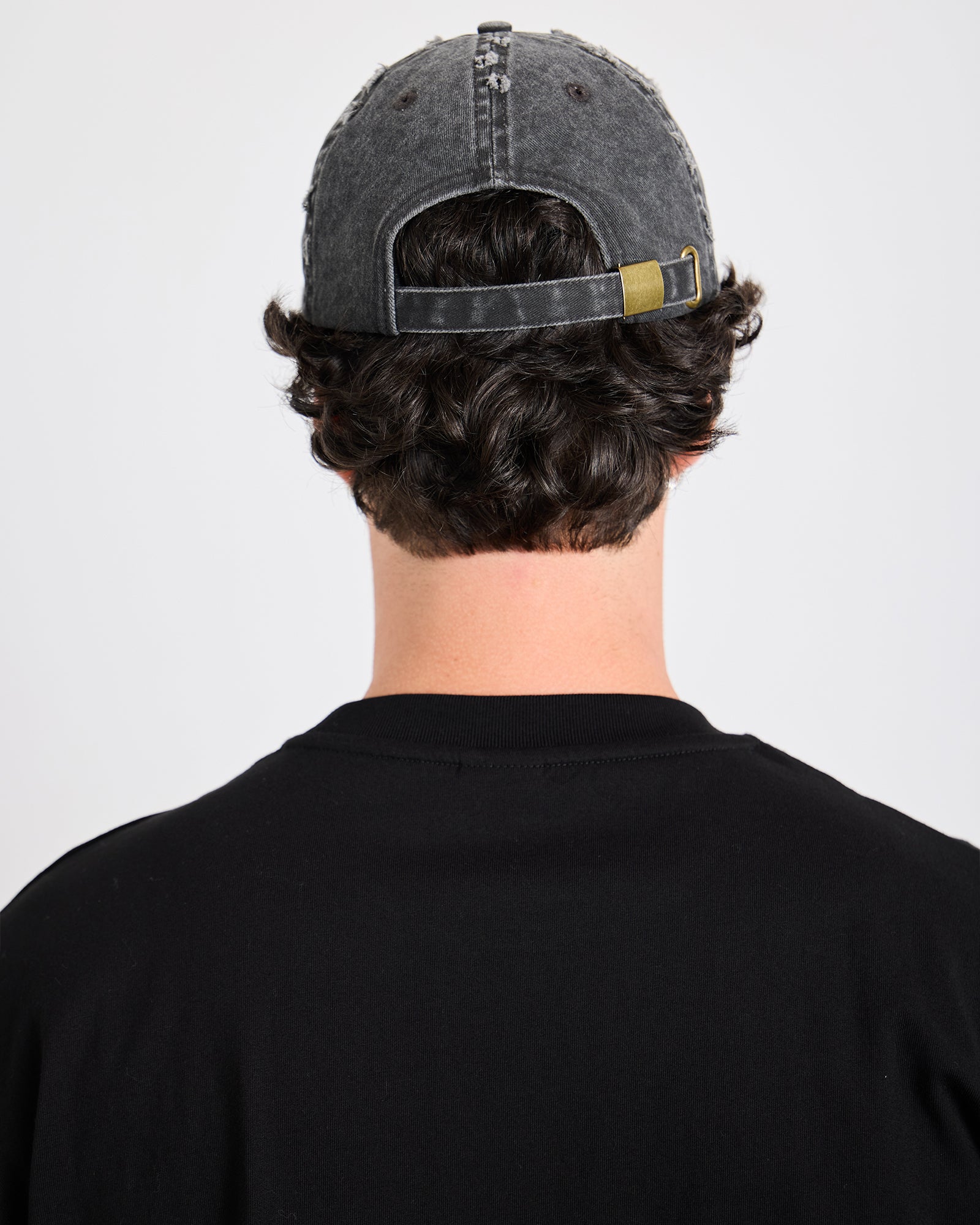 STXR DISTRESSED CAP - WASHED BLACK