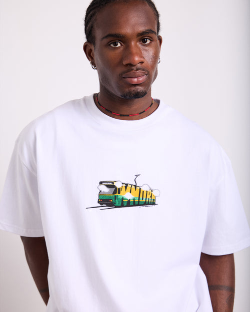 TRAM BOX FIT TEE - WHITE