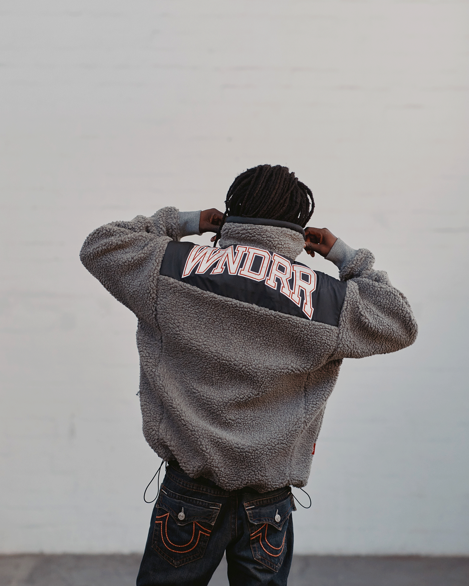 ARC SHERPA JACKET - CHARCOAL/BLACK