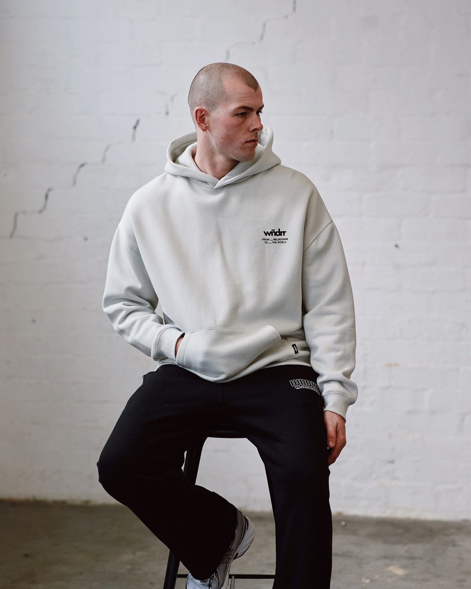 THE WORLD HOOD SWEAT - OYSTER
