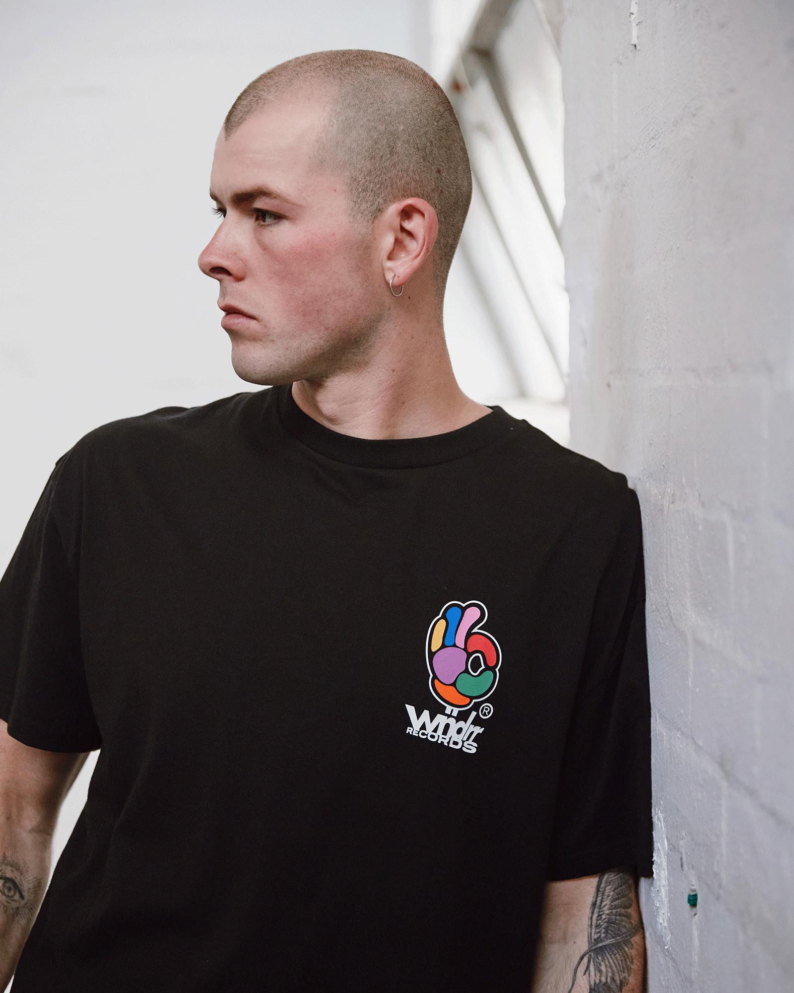BENNY BOX FIT TEE - BLACK