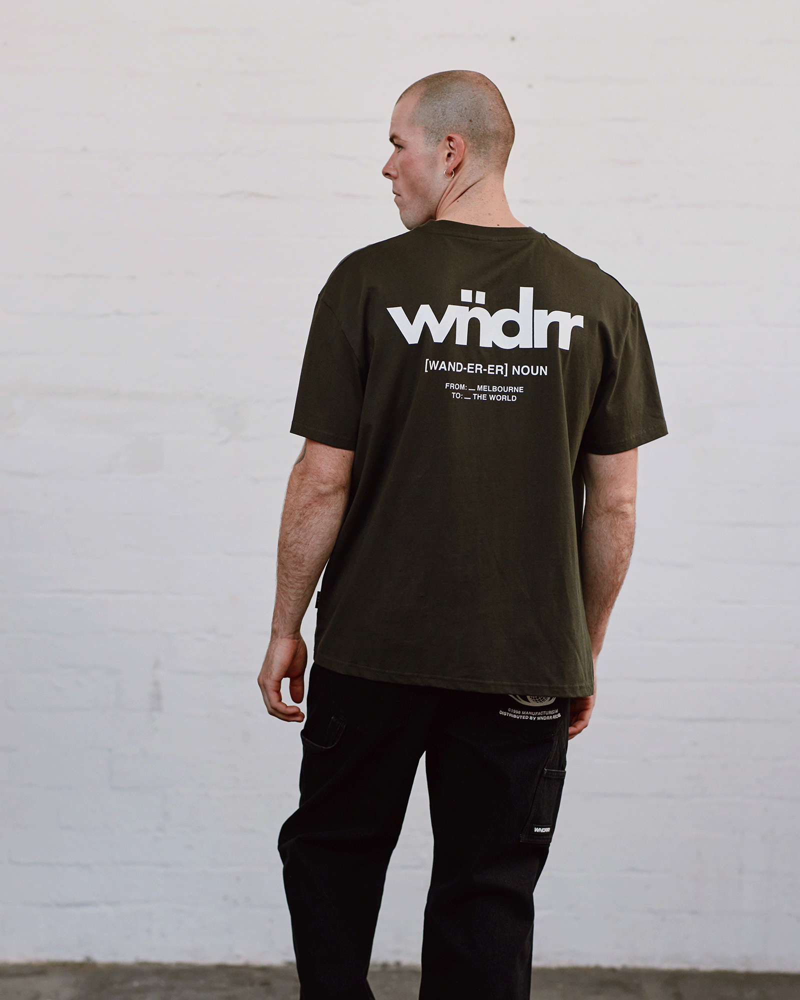 THE WORLD BOX FIT TEE - INK