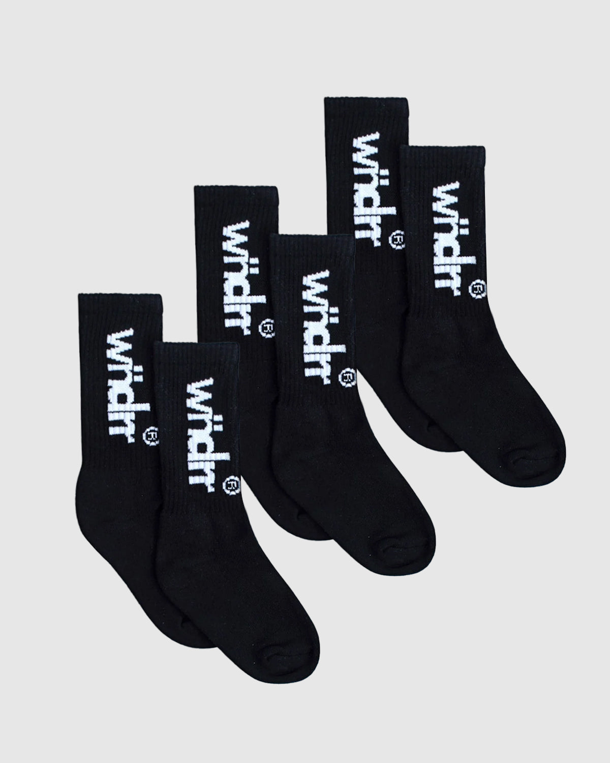 OFFCUT SOCKS 3 PK - BLACK