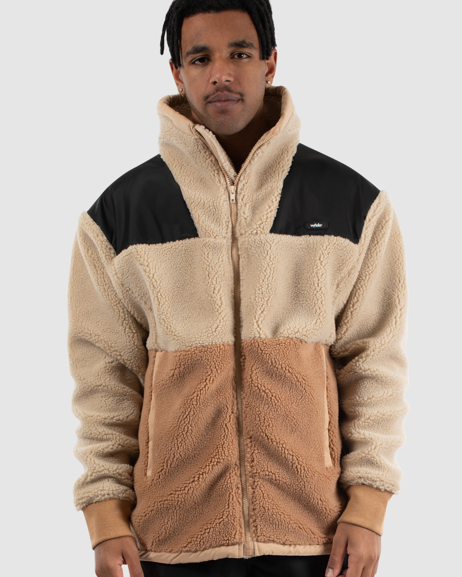 TASMAN SHERPA JACKET - TAN/BLACK